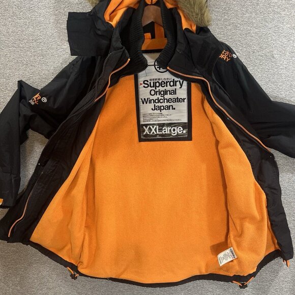 Superdry JPN Original Windcheater Jacket Women Sz XXL Fur Breathable Triple Zip - Picture 12 of 16